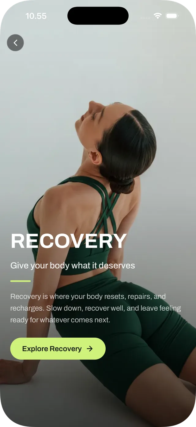 Recovery screen