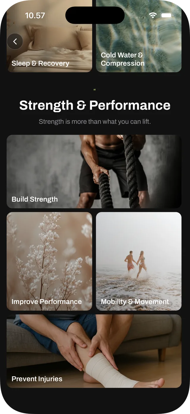 Performance screen